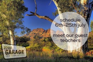 Yoga Garage July Schedule. Join our exciting guest teachers and expand your yoga practice